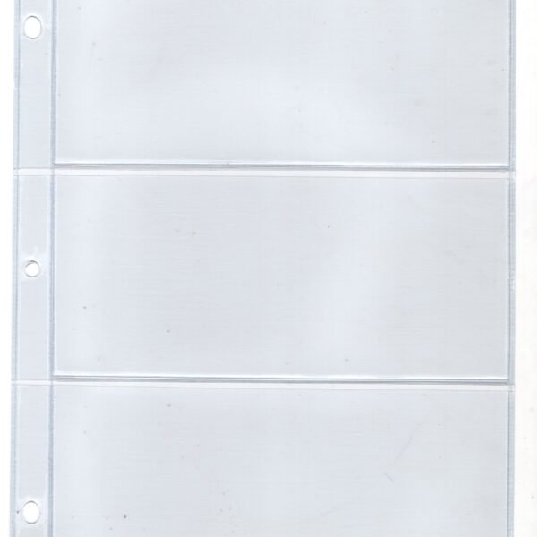 HOJAS 3 DIVISIONES MEDIO OFICIO PARA BILLETES PROTECCION PROFECIONAL