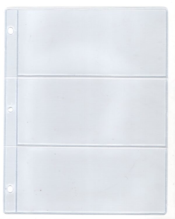 HOJAS 3 DIVISIONES MEDIO OFICIO PARA BILLETES PROTECCION PROFECIONAL
