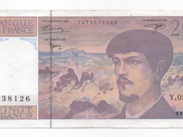 BILLETE DE 20 FRANCOS  FRANCESES 1997 (VF)