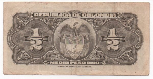BILLETE ½ PESOS LLERITAS 1953