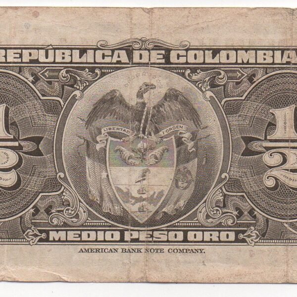 BILLETE ½ PESOS LLERITAS 1953