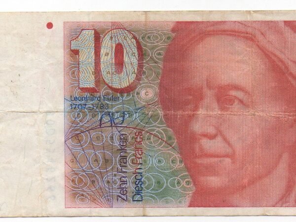 BILLETE DE 10 FRANCOS SUIZOS – LEONHARD EULER, 6.