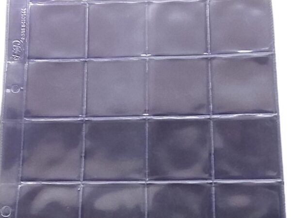 HOJAS  20 DIVISIONES SIN SOLAPA PARA MONEDAS