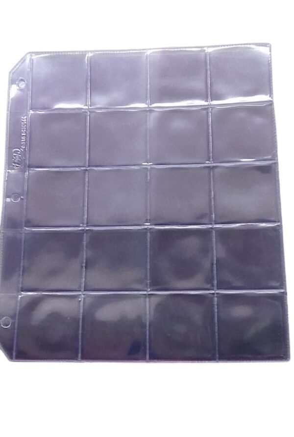 HOJAS  20 DIVISIONES SIN SOLAPA PARA MONEDAS