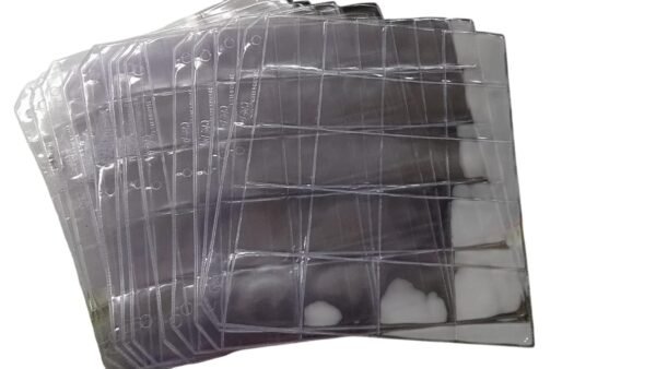 HOJAS  20 DIVISIONES SIN SOLAPA PARA MONEDAS