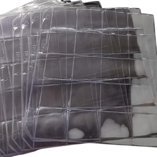 HOJAS  20 DIVISIONES SIN SOLAPA PARA MONEDAS