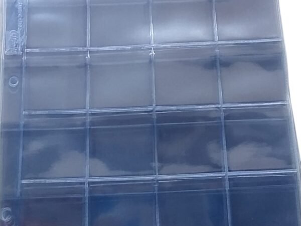 HOJAS 20 DIVISIONES CON SOLAPA PARA MONEDAS