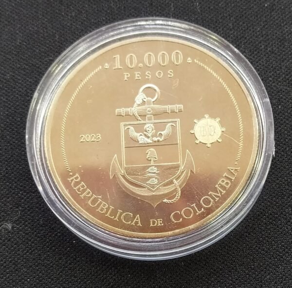 MONEDA DE 10.000 CONMEMORATIVA  200 AÑOS DE LA BATALLA NAVAL