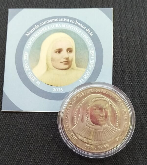 MONEDA DE 5.000 CONMEMORATIVA  SANTA  LAURA MONTOYA