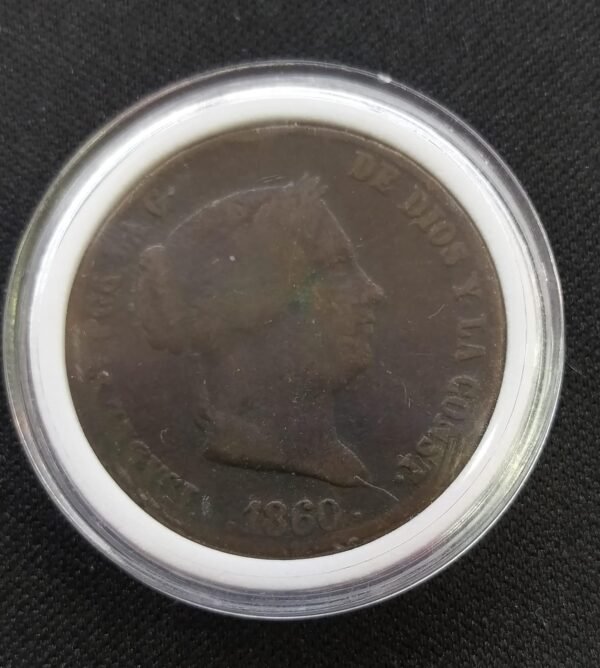 MONEDA DE 25 CENTAVOS DE REAL  1860