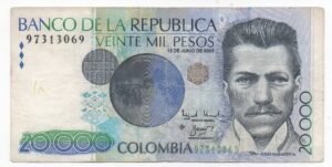 Inicio 8 BILLETE DE 20.000 JULIO GARAVITO REPOSICION 2003