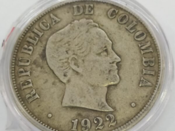 MONEDA DE 50 CENTAVOS DE PLATA  1922