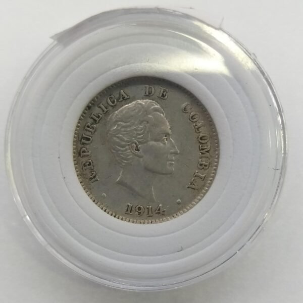 INCREIBLE MONEDA DE DIEZ CENTAVOS 1914 (VF)