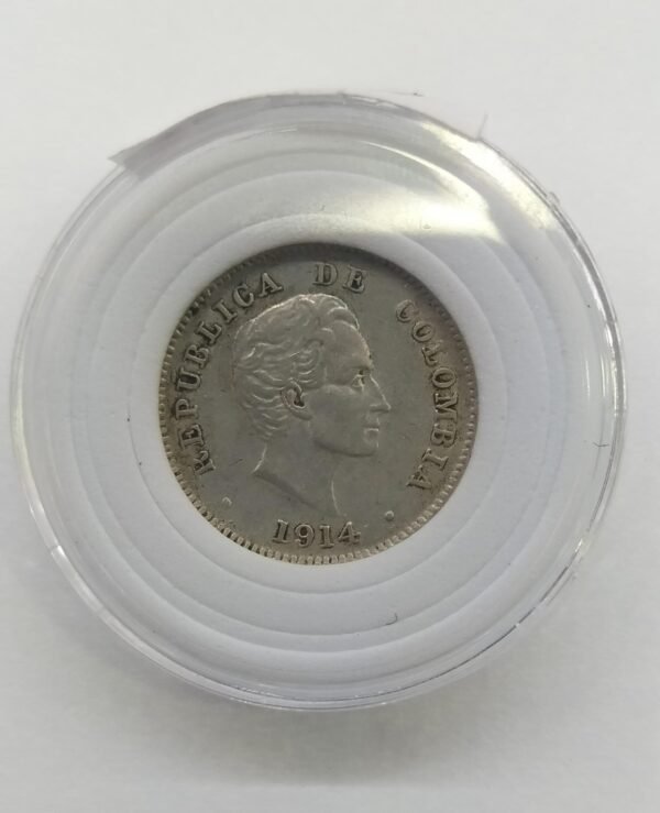 INCREIBLE MONEDA DE DIEZ CENTAVOS 1914 (VF)