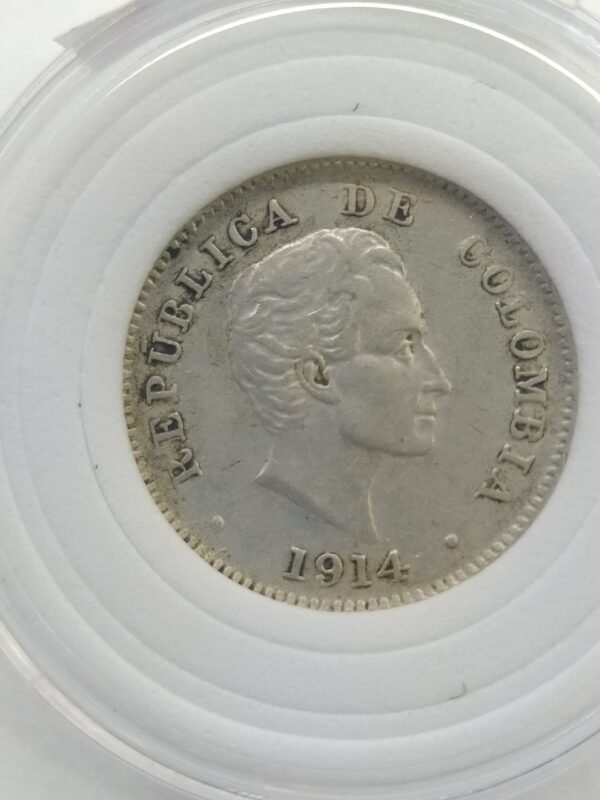 INCREIBLE MONEDA DE DIEZ CENTAVOS 1914 (VF)