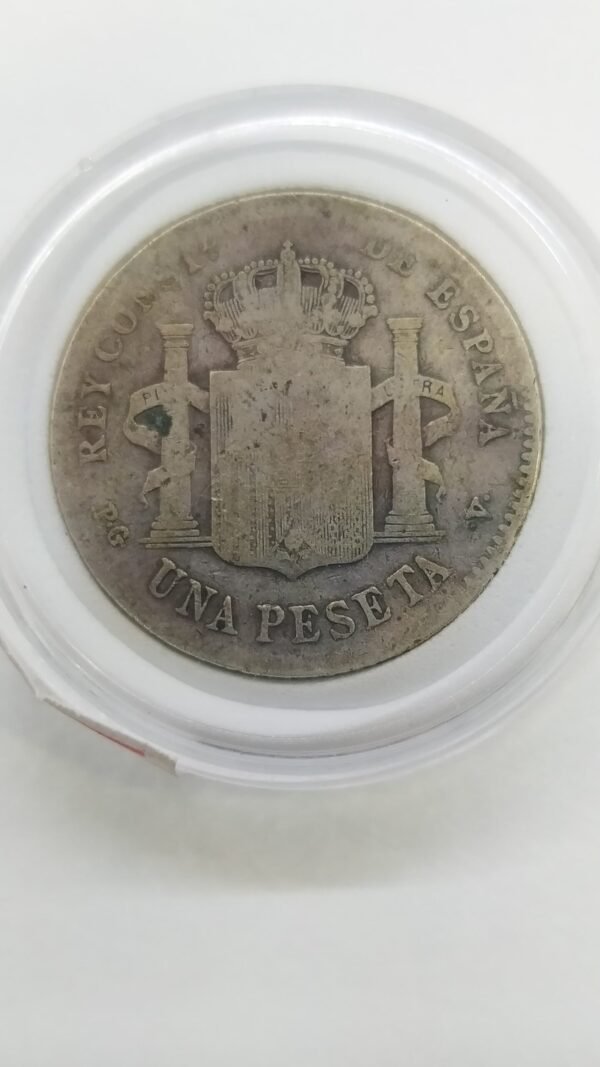 UN PESETA ALFONSO XIII NIÑO 1896 PLATA  ESPAÑA