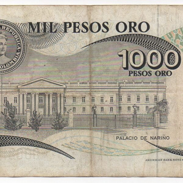 BILLETE DE 1.000 PESOS 1979 JOSE ANTONIO GALAN HISTORIA Y PATRIOTAS EN PAPEL