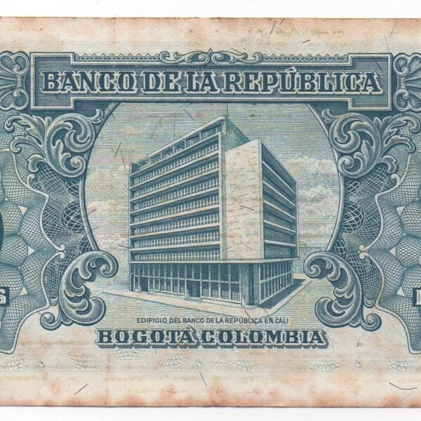 BILLETE DE 10 PESOS COLOMBIA – ANTONIO NARIÑO – 1953