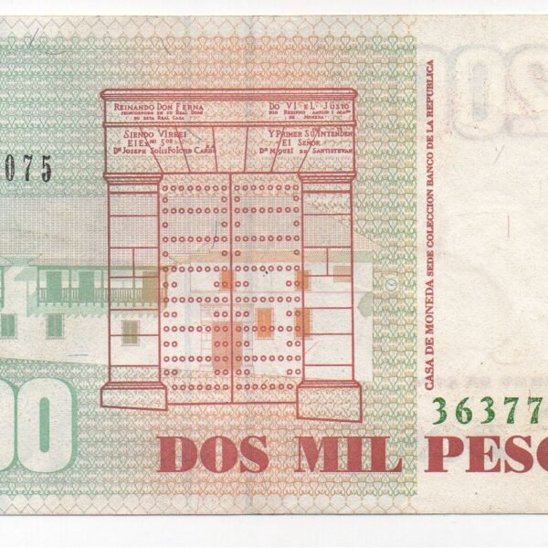 BILLETE DE 2.000 PESOS 2004 FORMATO GRANDE  SANTANDER
