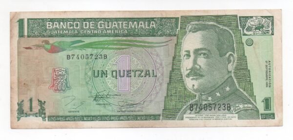 BILLETE DE 1 QUETZAL GUATEMALA 1994 BANCO DE GUATEMALA