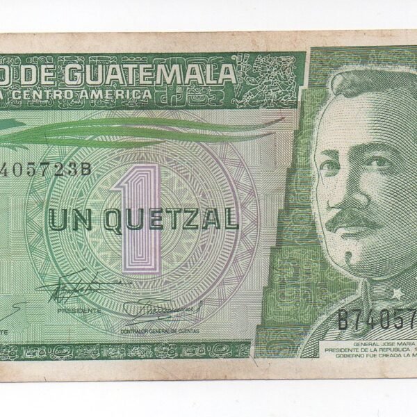 BILLETE DE 1 QUETZAL GUATEMALA 1994 BANCO DE GUATEMALA
