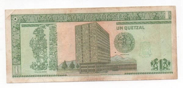 BILLETE DE 1 QUETZAL GUATEMALA 1994 BANCO DE GUATEMALA