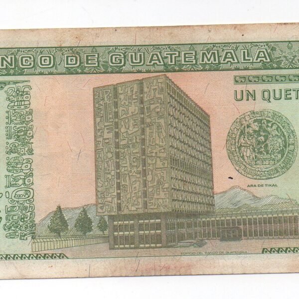 BILLETE DE 1 QUETZAL GUATEMALA 1994 BANCO DE GUATEMALA