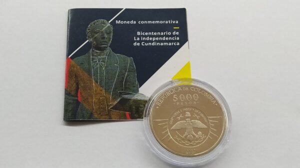 MONEDA CONMEMORATIVA BICENTEARIO CUNDINAMARCA 2013HOMENAJE ANTONIO NARIÑO