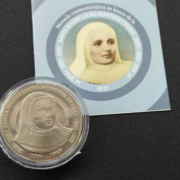 MONEDA CONMEMORATIVA DE 5.000 HOMENAJE A SANTA LAURA MONTOÑA