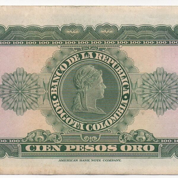 ESTUPENDO BILLETE DE 100 PESOS ORO 1958 HISTORICO Y COLECCIONABLE