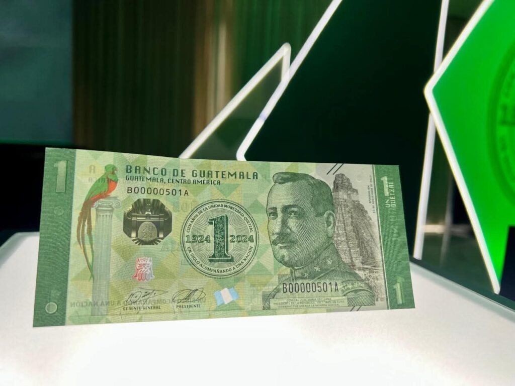 Guatemala Gana el Premio al Mejor Billete del Año 2 billete mas bonito adverso