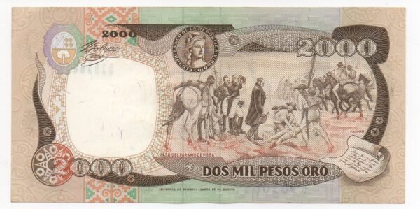 BILLETE DE 2000 PESOS 1992 PISBA
