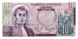 Inicio 4 BILLETE DE 10 PESOS COLOMBIA 1963–1980 ANTONIO NARIÑO Y SAN AGUSTÍN – PIEZA ICÓNICA Y CULTURAL