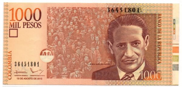 BILLETE DE 1.000 CON ERROR TIPO BANDELETA