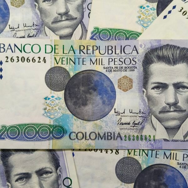 BILLETE DE 20.000 JULIO GARAVITO 1999