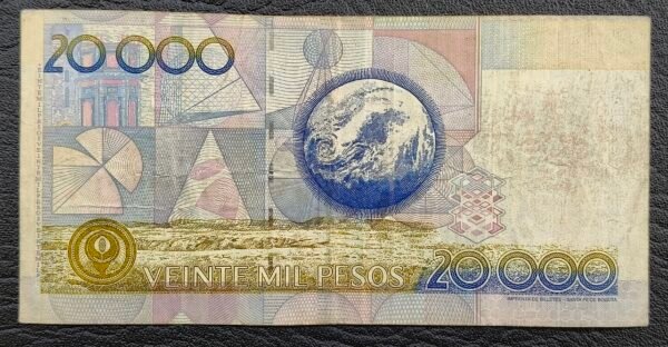 BILLETE DE 20.000 GARAVITO LOGO NUEVA GRANADA (1998)