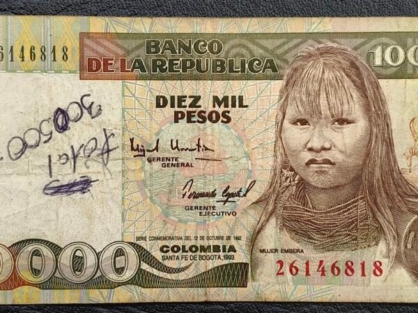 Oplus_16908288 BILLETE DE .000 COMUNIDAD EMBERA 1993