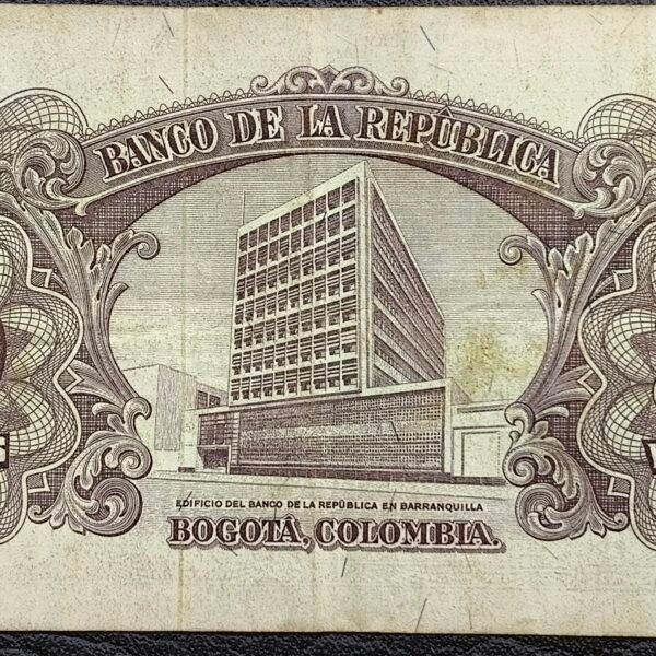 Billete 20 Pesos Oro Colombia 1961 | Caldas – Lady Liberty