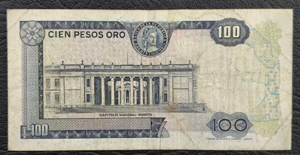 Billete de 100 Pesos Oro – 2 de Enero de 1969 | Santander | Segunda Fecha