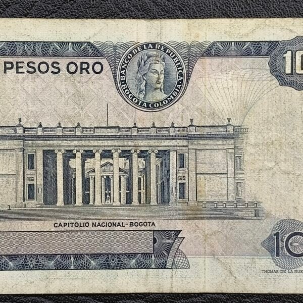 Billete de 100 Pesos Oro – 2 de Enero de 1969 | Santander | Segunda Fecha