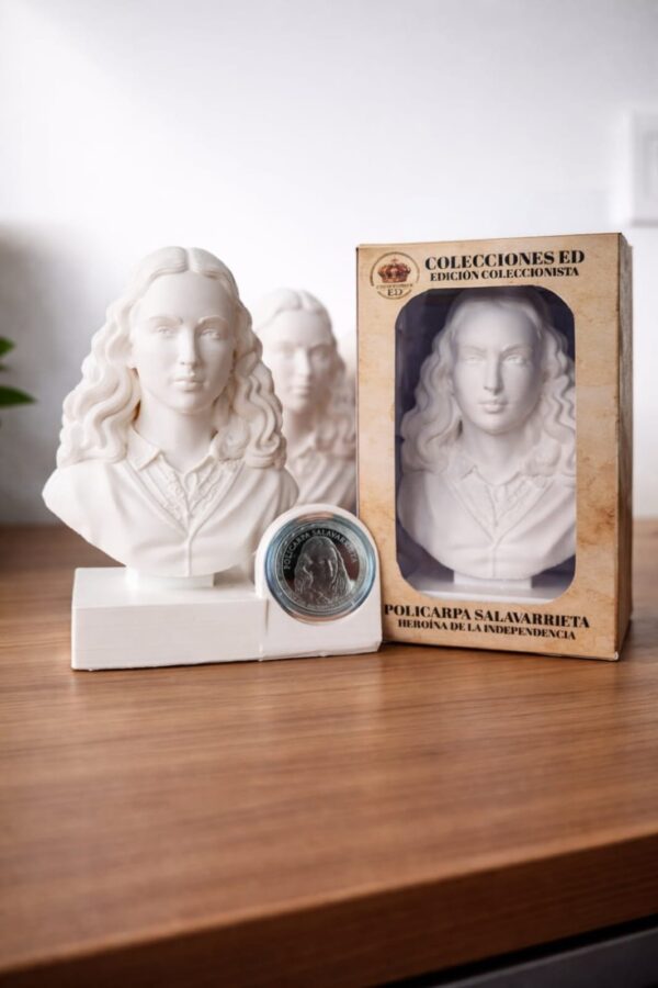 Expositor 3D Policarpa Salavarrieta | Numismática Colombia