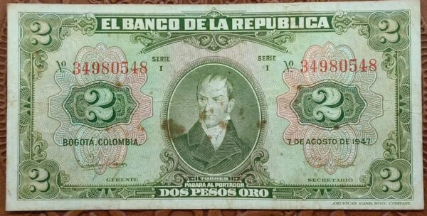 Billete de 2 Pesos Colombia: Valor Histórico y Numismático