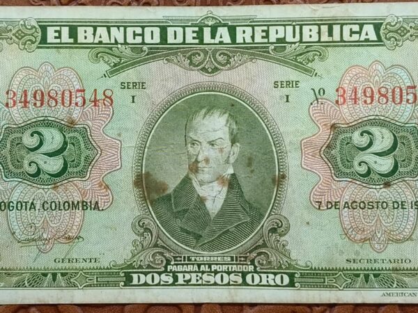 Billete de 2 Pesos Colombia: Valor Histórico y Numismático