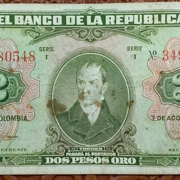 Billete de 2 Pesos Colombia: Valor Histórico y Numismático