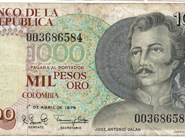 Billete 1.000 Pesos Oro Banco de la República 1979