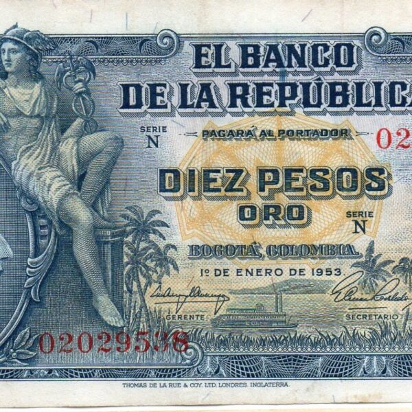 WhatsApp Image 2026-08-22 at 10.20.22 AM (2) Billete de 10 Pesos Oro Colombia – Antonio Nariño | Pieza Históric