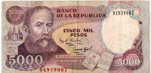 Billete de 5.000 Pesos Colombia – Rafael Núñez | 1995