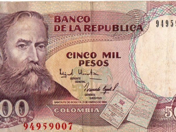 Billete de 5.000 Pesos Colombia – Rafael Núñez | 1995