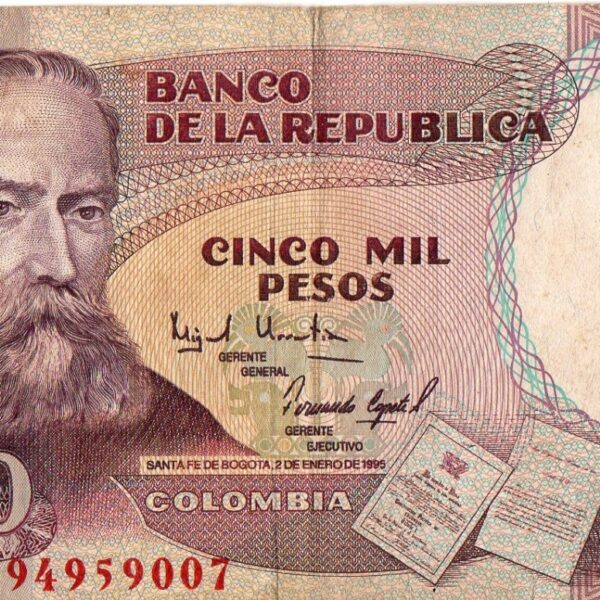 WhatsApp Image 2026-08-22 at 10.20.22 AM (8) Billete de 5.000 Pesos Colombia – Rafael Núñez | 1995