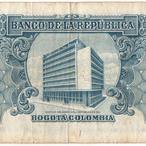 Billete 10 Pesos Oro Banco de la República 1961
